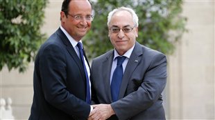 François Hollande et Abdel Basset Sayda