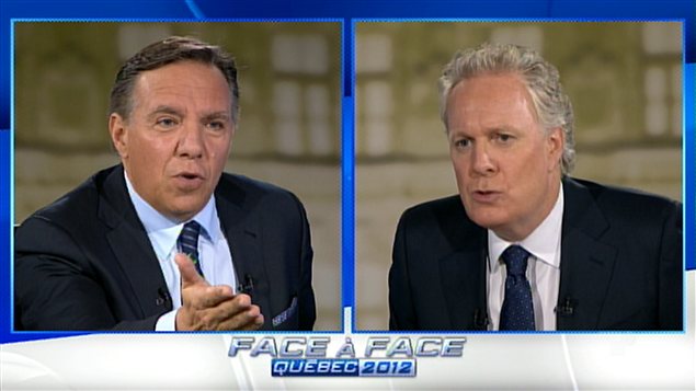 Fran�ois Legault et Jean Charest