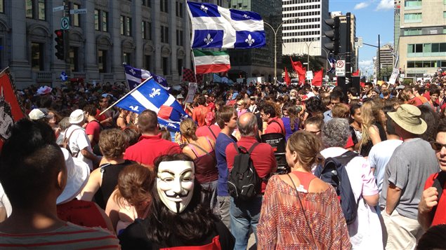 Manifestation à Montréal