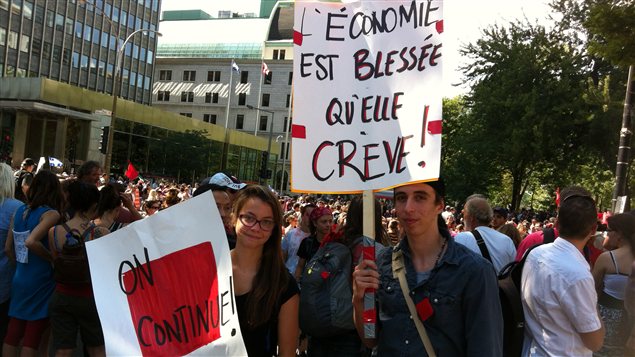 Maxime Raymond et Marie-Kim Pagé-Daigneault du Collège Édouard-Montpetit