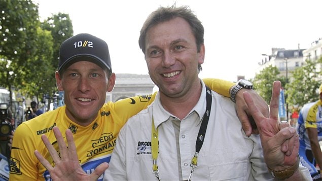 Lance Armstrong et Johan Bruyneel