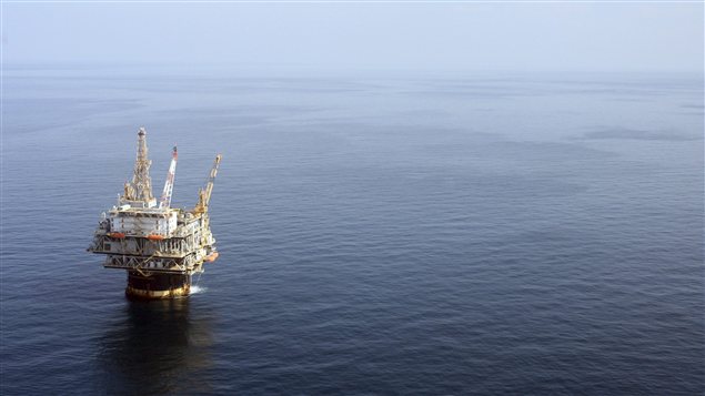 Une plate-forme de pétrole dans le golfe du Mexique (archives)