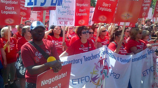 Manifestation d'enseignants