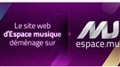Le site web Espace musique déménage sur Espace.mu