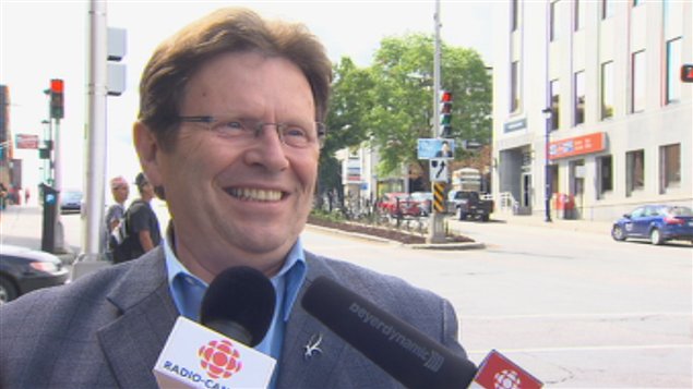 Le candidat du Parti québécois dans Sherbrooke, Serge Cardin