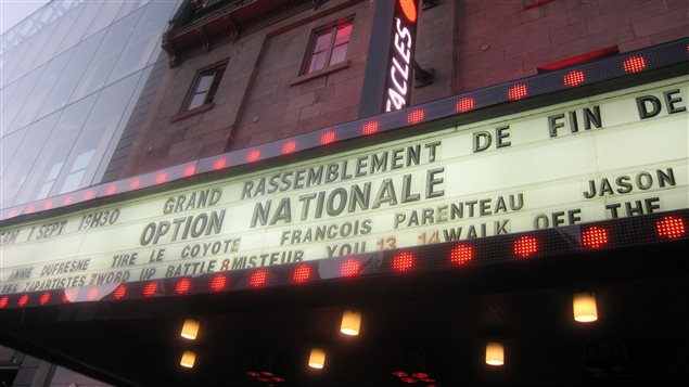 Annonce du rassemblement d'Option nationale à Montréal