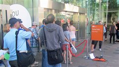 Les passionn�s de cin�ma ont parfois attendu plusieurs heure pour acheter des billets.