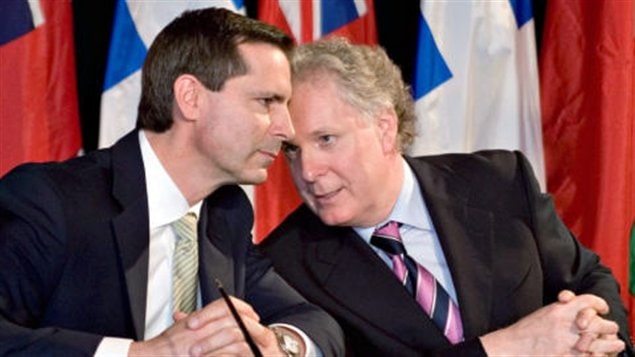 Dalton McGuinty et Jean Charest