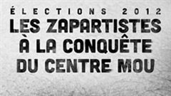 Une partie de l'affiche de la soir�e �lectorale des Zappartistes
