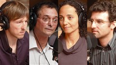 Jean Desjardins, Normand Baillargeon, Akos Verboczy, Anne-Marie St-Jacques  �Radio-Canada/ Marie-Sandrine Auger