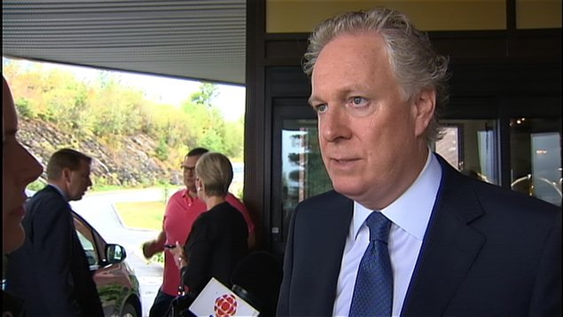 Le premier ministre sortant Jean Charest