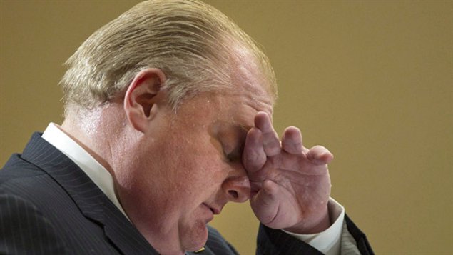 Le maire de Toronto, Rob Ford