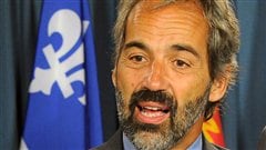 Lors d'une conf�rence de presse � Ottawa.