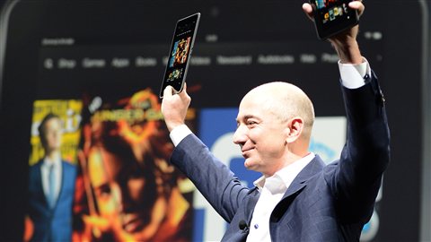 Jeff Bezos, président d’Amazon. Jeff Bezos, président d’Amazon. © AFP/JOE KLAMAR