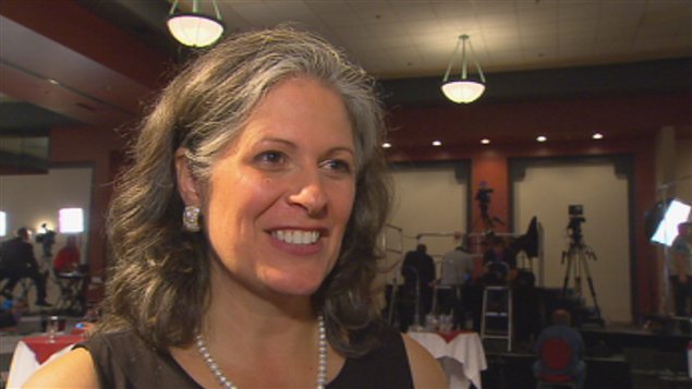 La candidate défaite dans Saint-François, Nathalie Goguen