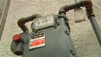 Un compteur de gaz naturel