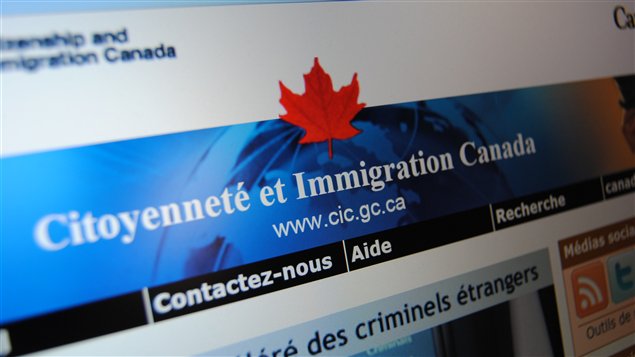 Site officiel de Citoyenneté et Immigration Canada.