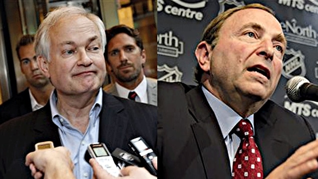 Donald Fehr et Gary Bettman