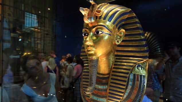 Le masque fun�bre de Toutankhamon �AFP PHOTO/Khaled Desouki 