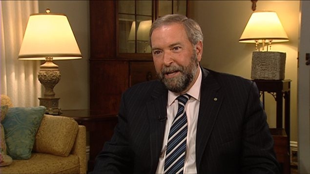 Le chef du Nouveau Parti démocratique Thomas Mulcair