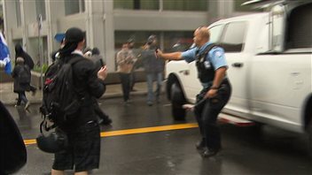Manifestation du 22 septembre, au centre-ville de Montréal