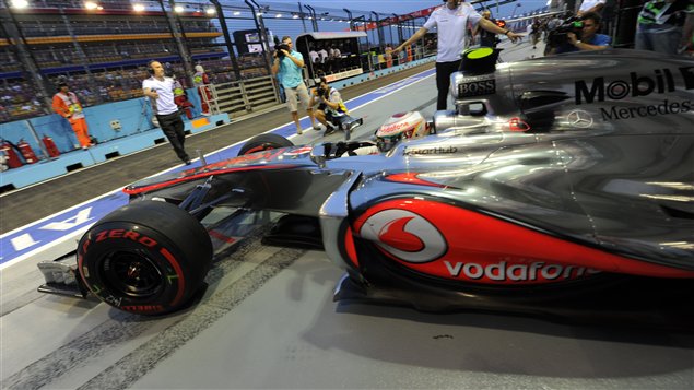 Lewis Hamilton au Grand Prix de Singapour