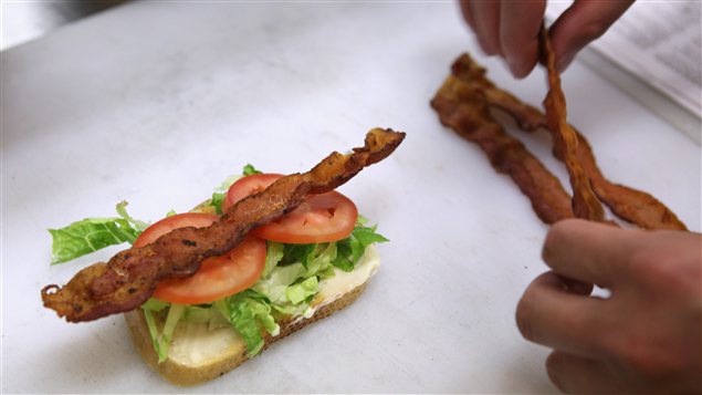 Sandwich au bacon