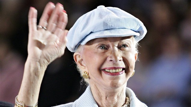 L'ancienne patineuse artistique canadienne Barbara Ann Scott en 2006 à Ottawa.