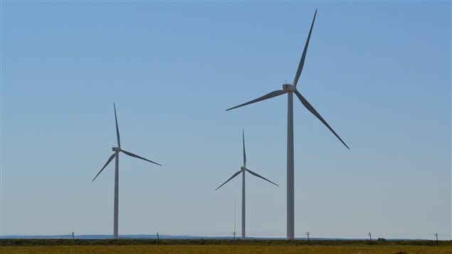 Trois éoliennes