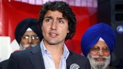 Justin Trudeau à Calgary, le 3 octobre 2012