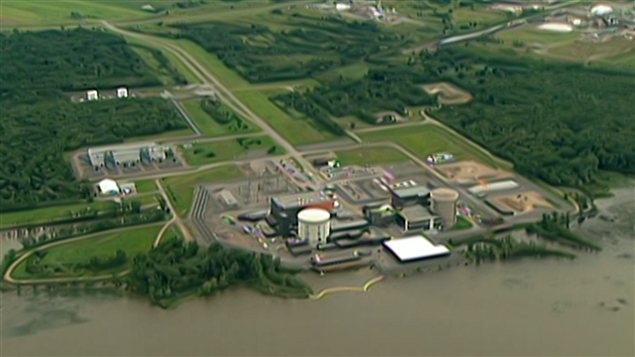 La centrale Gentilly-2 à Bécancour