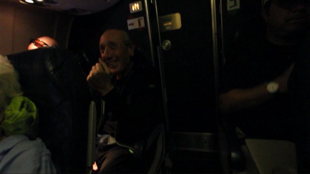 Images filmées par Radio-Canada sur l'avion