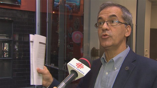 Le président de l'Ordre des architectes du Québec, André Bourassa, en entrevue à la télévision de Radio-Canada samedi.
