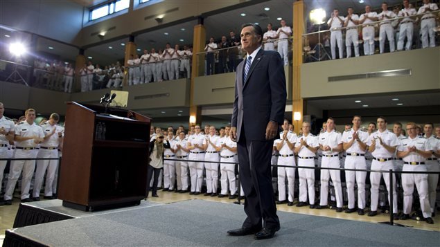 Mitt Romney à l'Institut militaire de Virginie