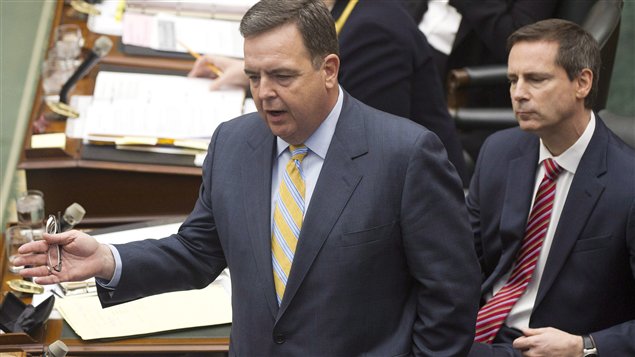 Le ministre ontarien des Finances, Dwight Duncan