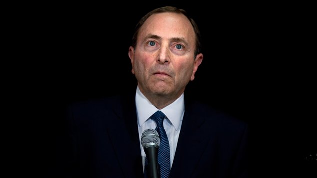 Gary Bettman après la rencontre avec les joueurs