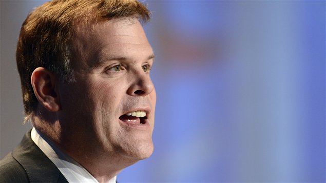 Le ministre John Baird lors de son allocution à la 127e Assemblée générale de l'Union interparlementaire.