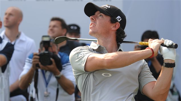 Rory McIlroy en marge du tournoi de Shanghai