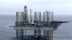 Une plate-forme gazi�re au large de la Nouvelle-�cosse
