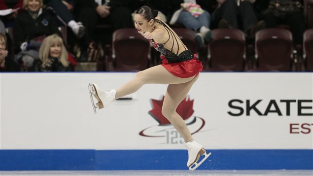 La Canadienne Kaetlyn Osmond pendant son programme libre aux Internationaux Patinage Canada