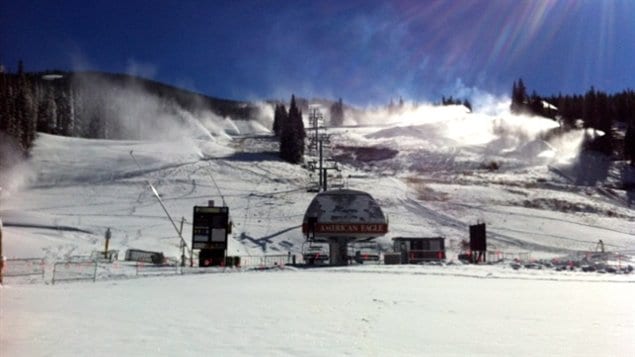 Le site d'entraînement à Copper Mountain au Colorado
