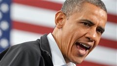 Barack Obama de passage à Springfield en Ohio