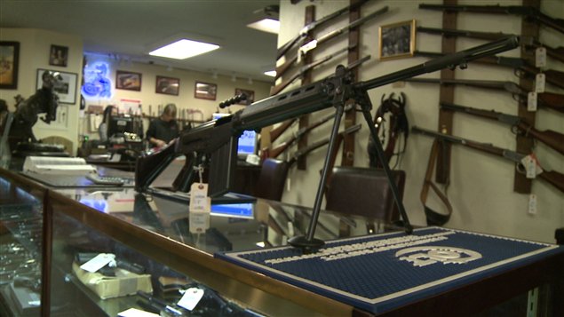 Une des armes semi-automatiques qui pourraient être interdites