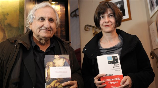Avraham B. Yehoshua et Emmanuelle Pireyre, lauréats respectifs du Médicis étranger et du Médicis 2012.
