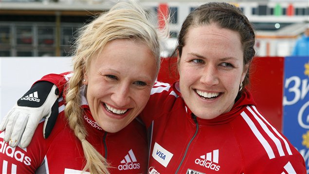 Kaillie Humphries et Jennifer Ciochetti (droite)