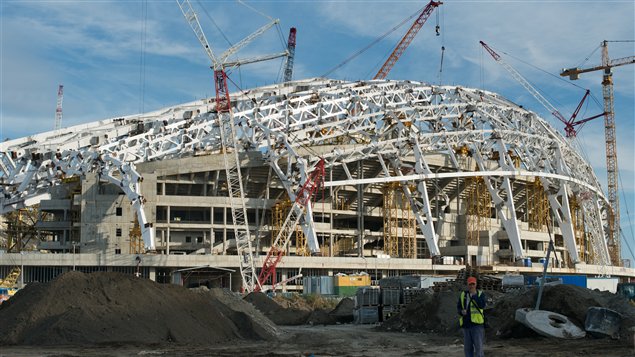 Le Stade olympique Fisht à Sotchi