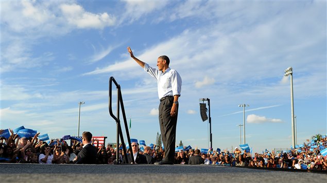 Barack Obama lors du rassemblement démocrate le 4 novembre dernier en Floride