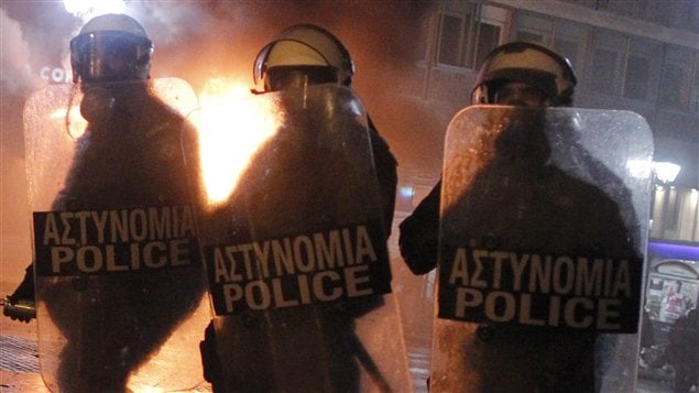 Policiers grecs