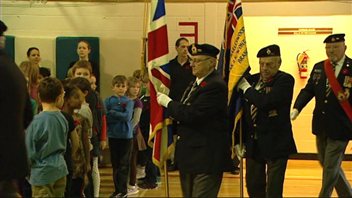 Les élèves de l'École Dieppe ont rendu hommage aux anciens combattants.