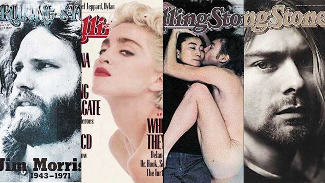 Quelques couvertures du magazine Rolling Stone